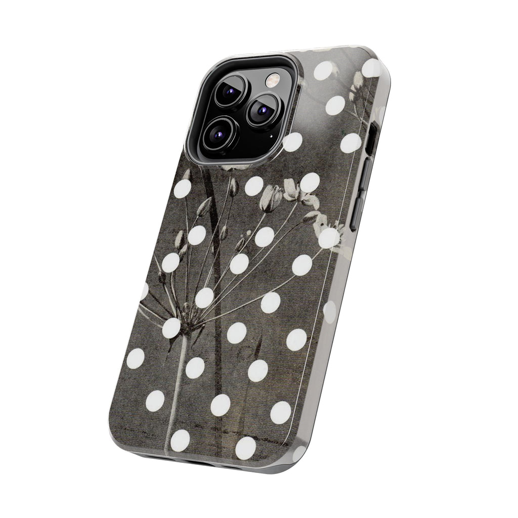 Visionary Noir Flora Iphone Case - Protective Tough Case