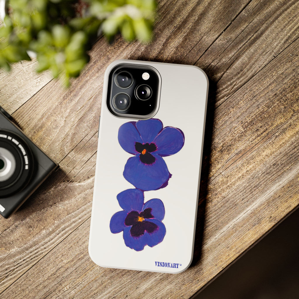 Visionary Twilight Pansies Iphone Case - Protective Tough Case