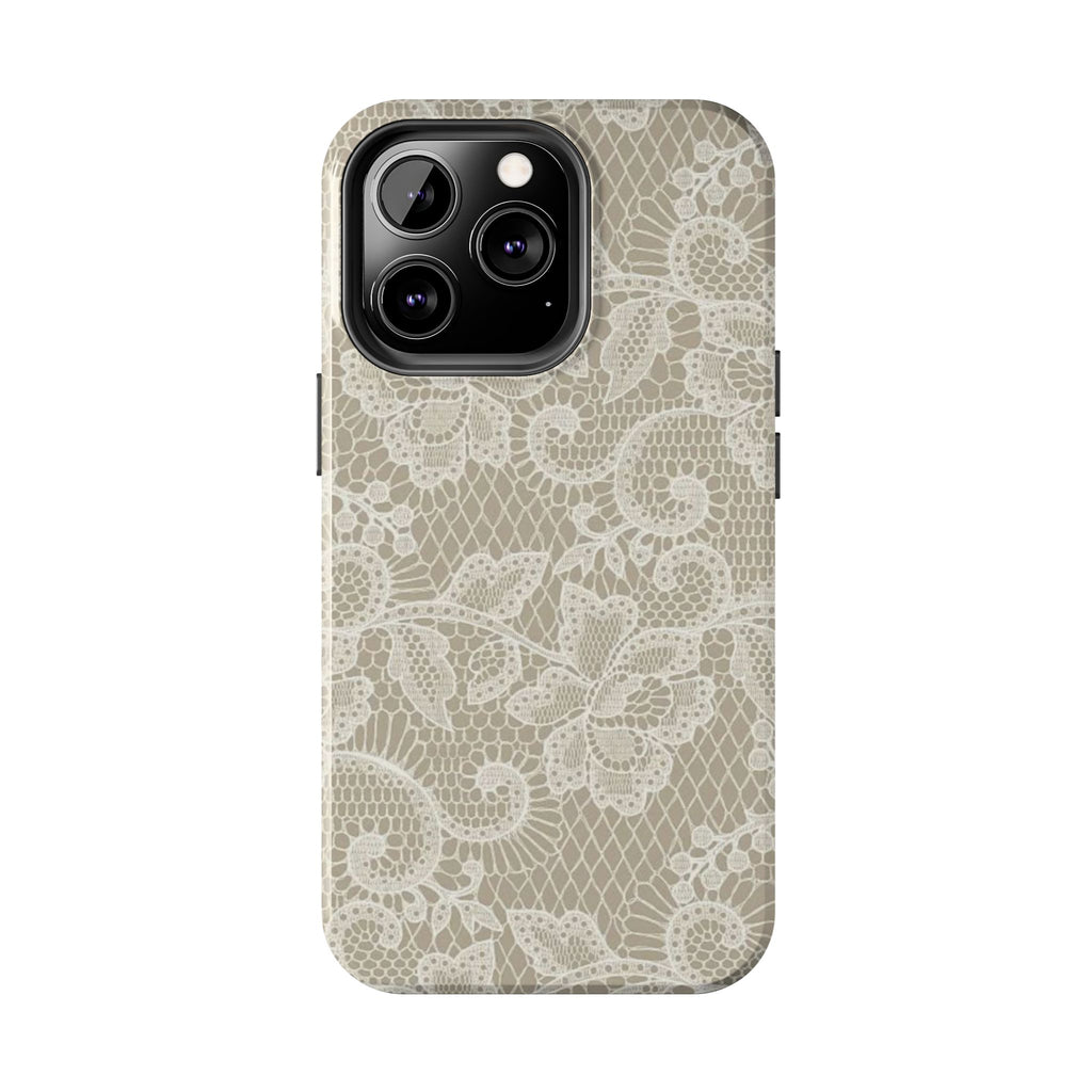 Visionary Chic Lace Iphone Case - Protective Tough Case
