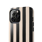 Visionary B&W Striped Iphone Case - Protective Tough Case