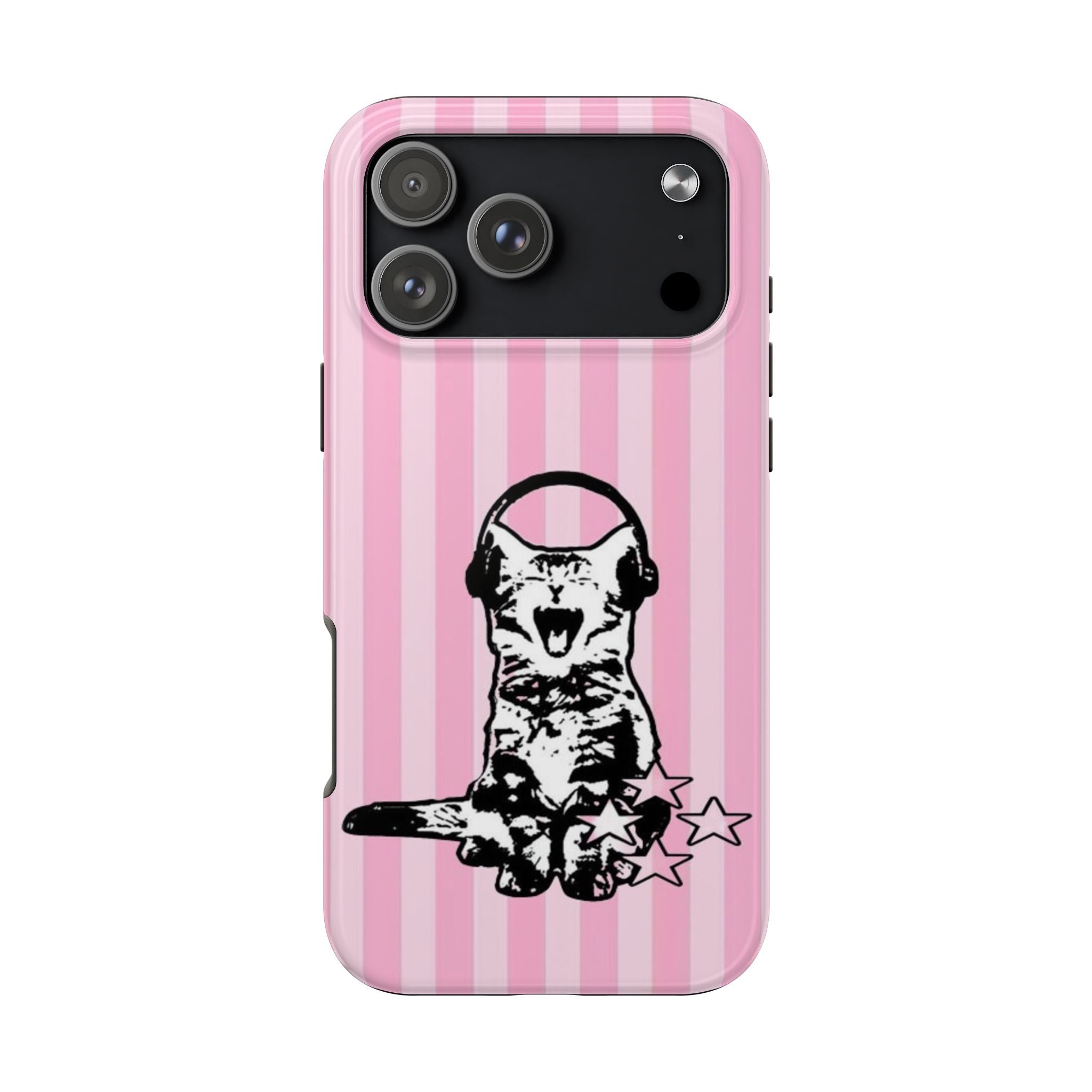Visionary Crazed Cat Iphone Case - Protective Tough Case