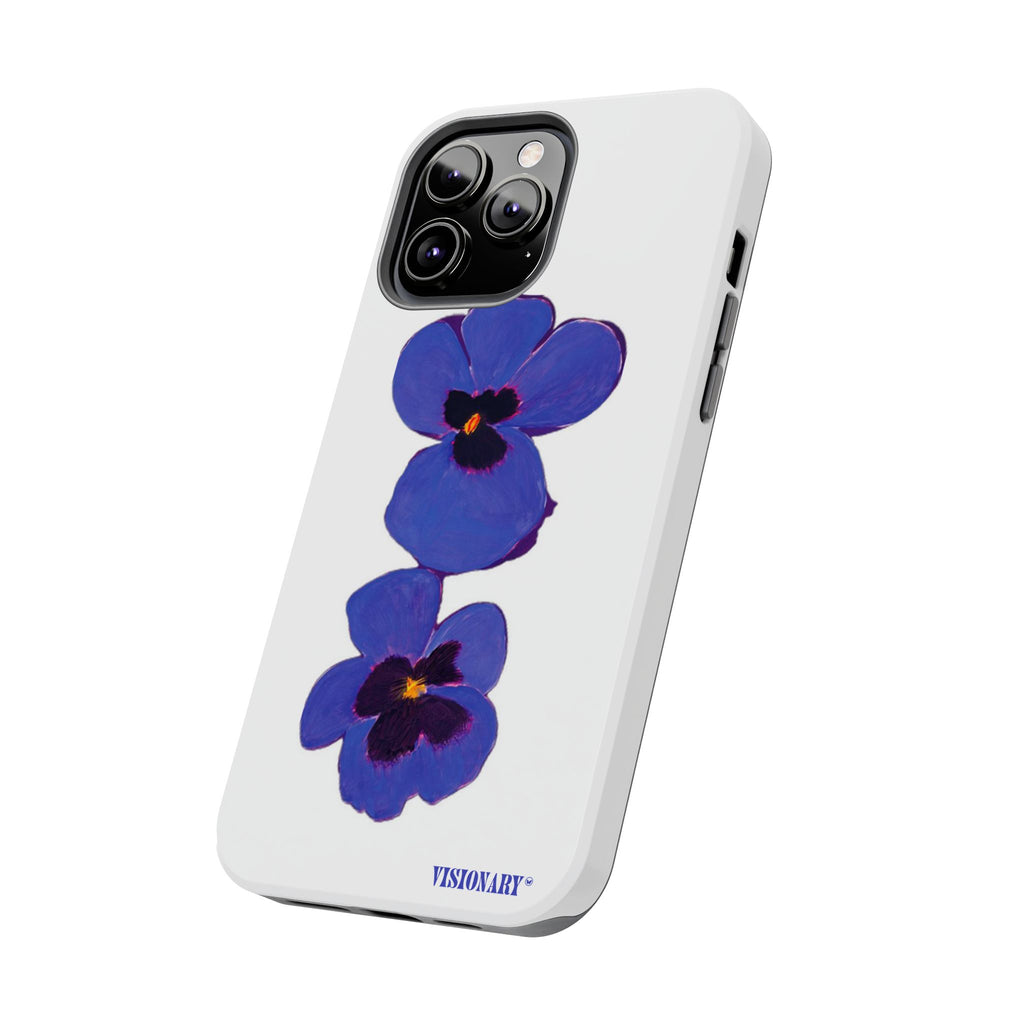 Visionary Twilight Pansies Iphone Case - Protective Tough Case