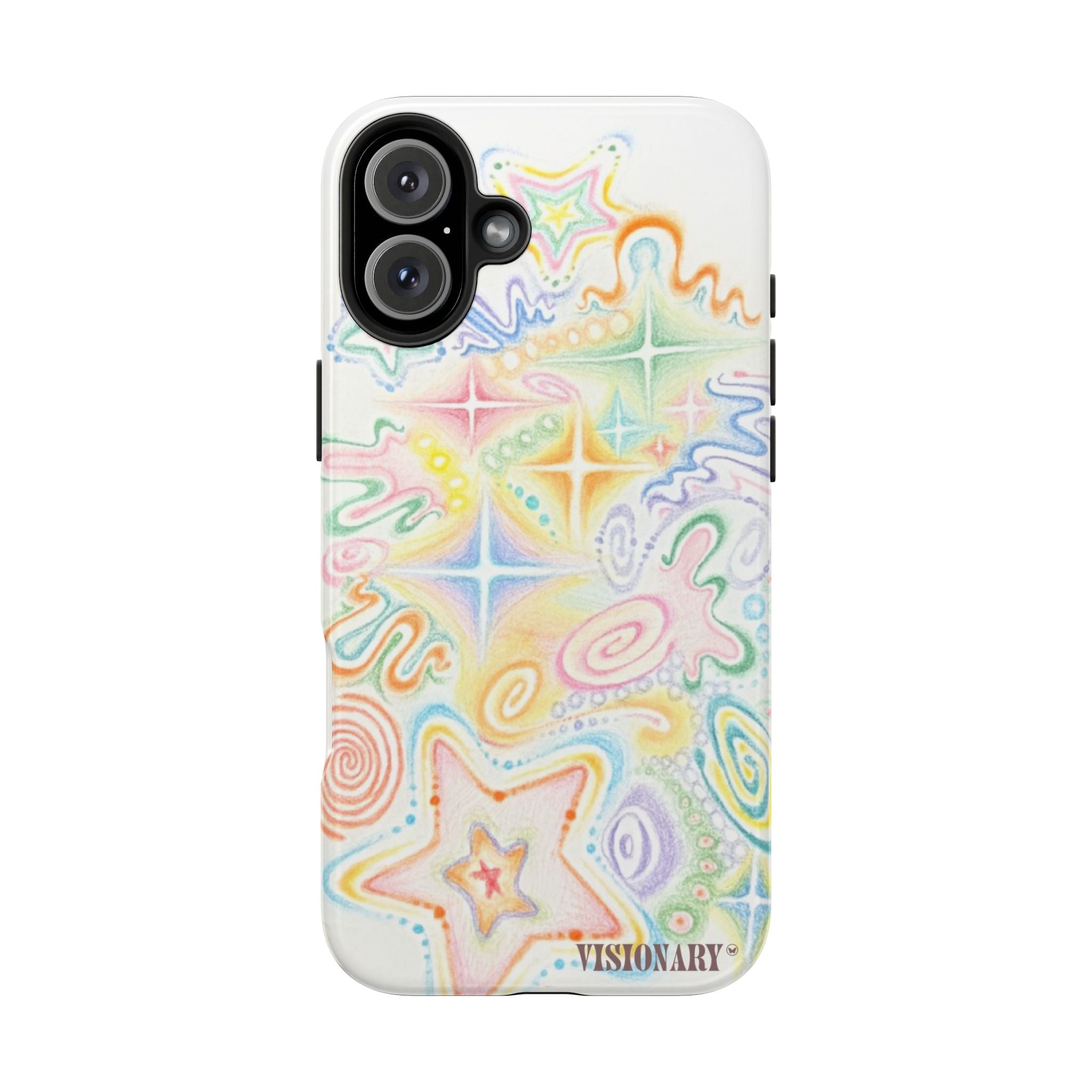 Visionary Doodle Dreams Iphone Case - Protective Tough Case