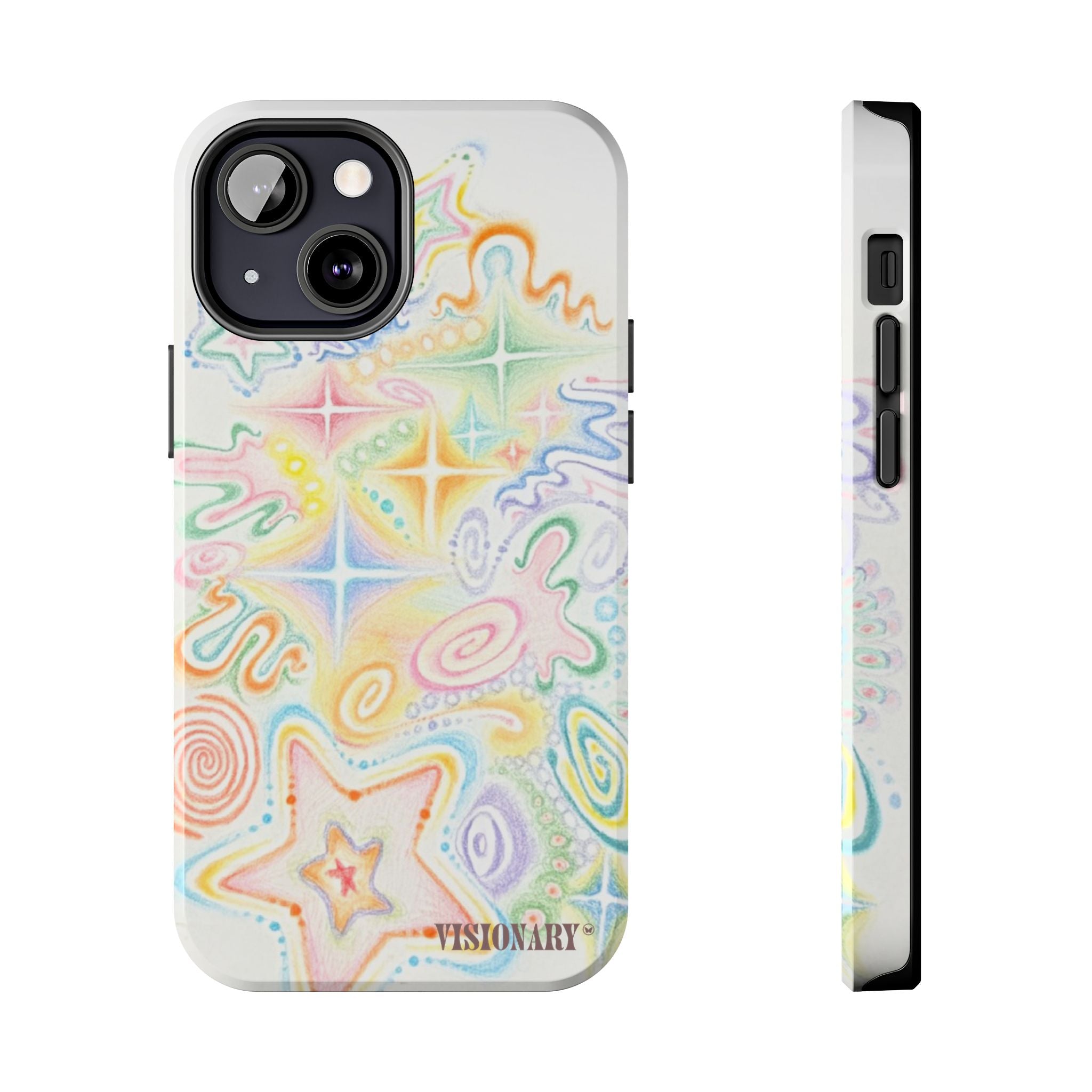 Visionary Doodle Dreams Iphone Case - Protective Tough Case