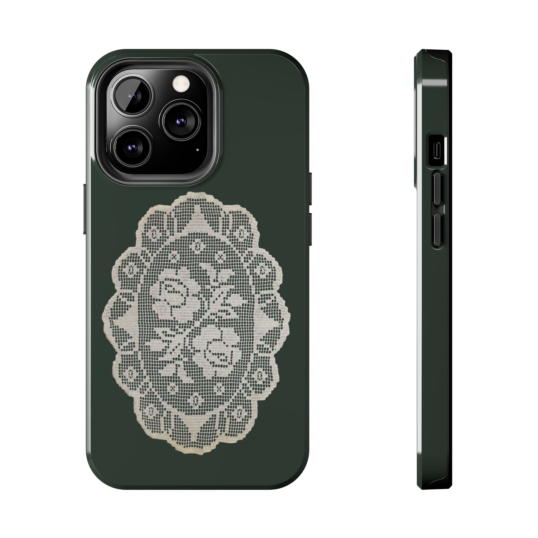 Visionary Floral Crochet Iphone Case - Protective Tough Case