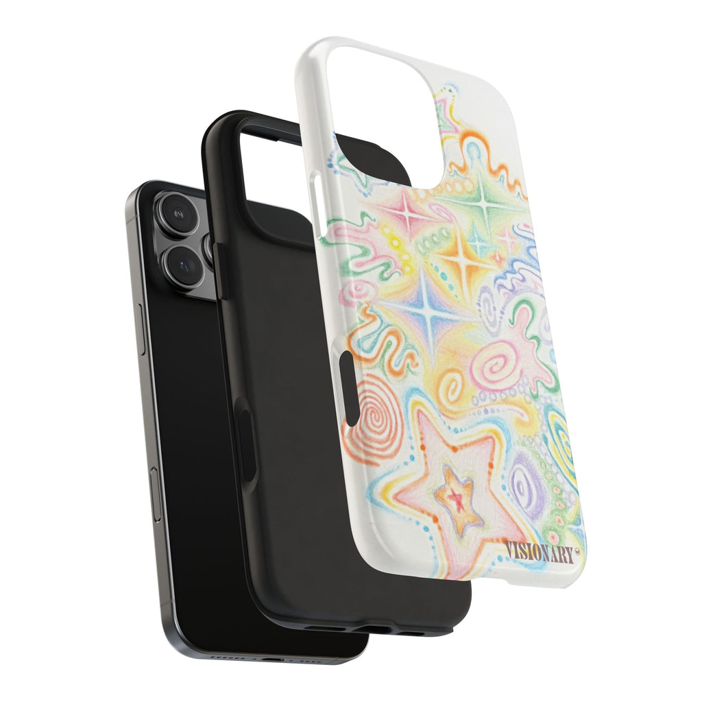 Visionary Doodle Dreams Iphone Case - Protective Tough Case