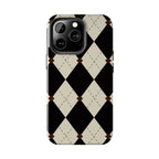 Visionary Classy Checkered Iphone Case - Protective Tough Case