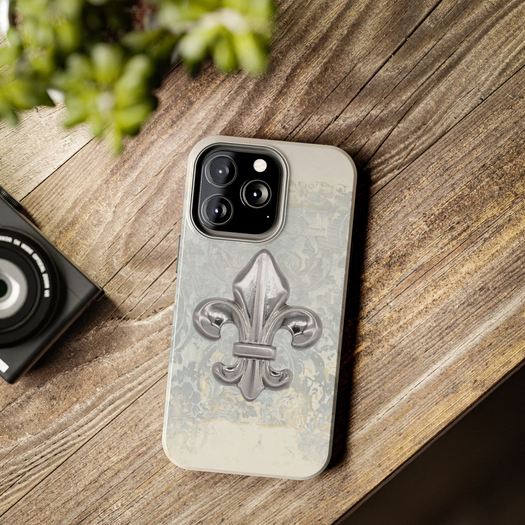 Visionary Fleur de lis Iphone Case - Protective Tough Case