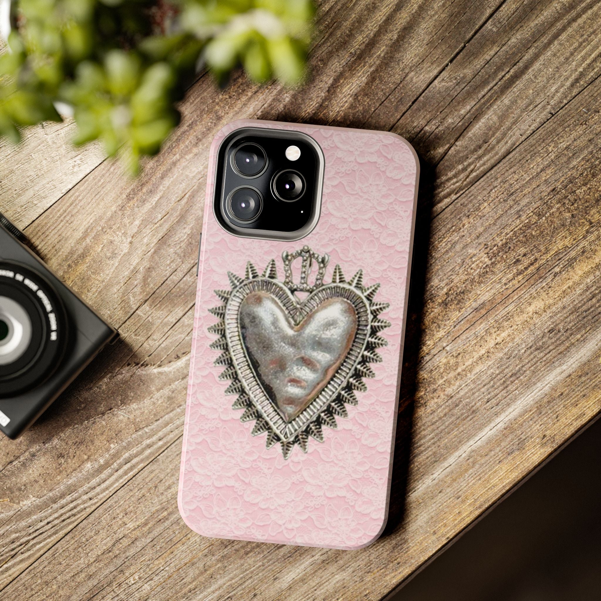 Visionary Sacred Heart Iphone Case - Protective Tough Case