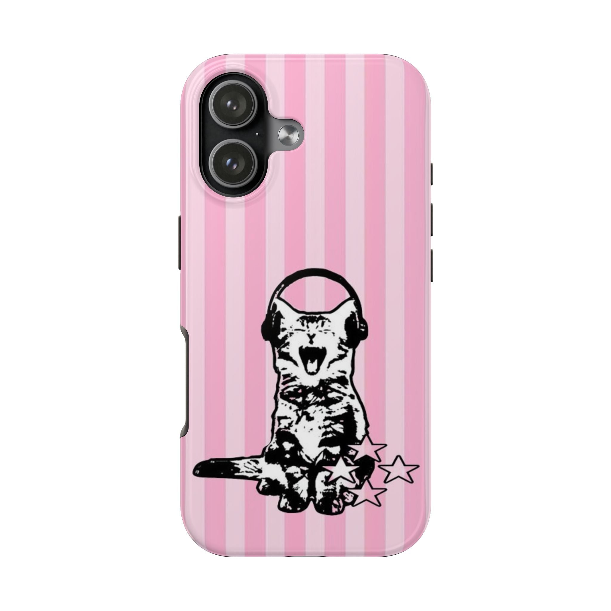 Visionary Crazed Cat Iphone Case - Protective Tough Case
