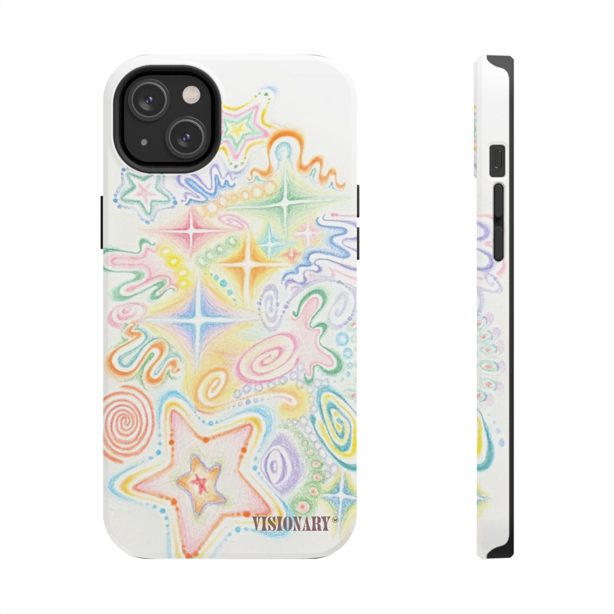 Visionary Doodle Dreams Iphone Case - Protective Tough Case