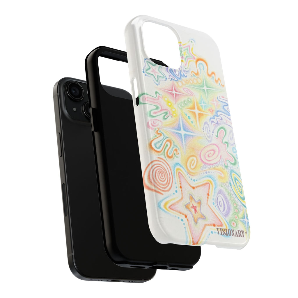 Visionary Doodle Dreams Iphone Case - Protective Tough Case