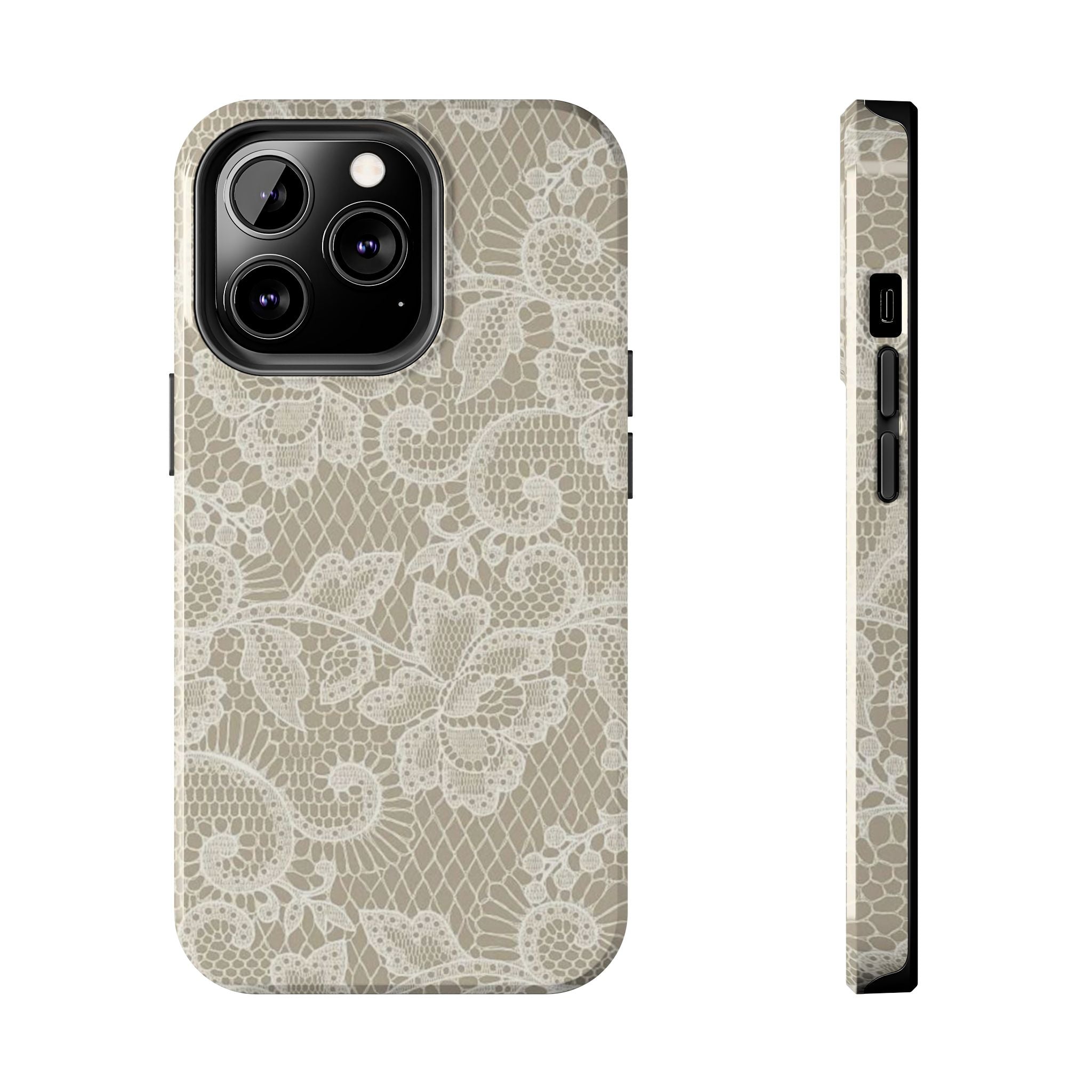 Visionary Chic Lace Iphone Case - Protective Tough Case