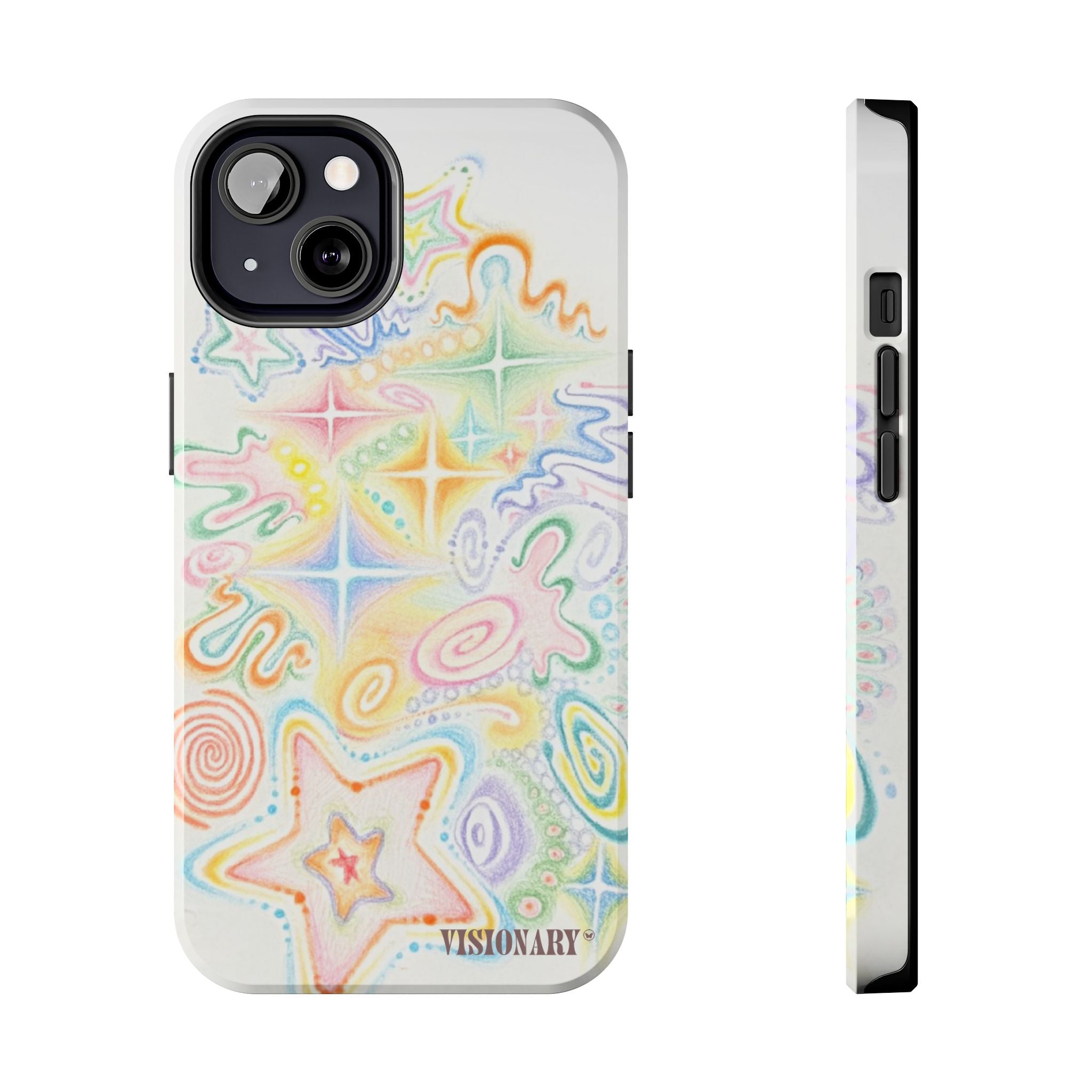 Visionary Doodle Dreams Iphone Case - Protective Tough Case