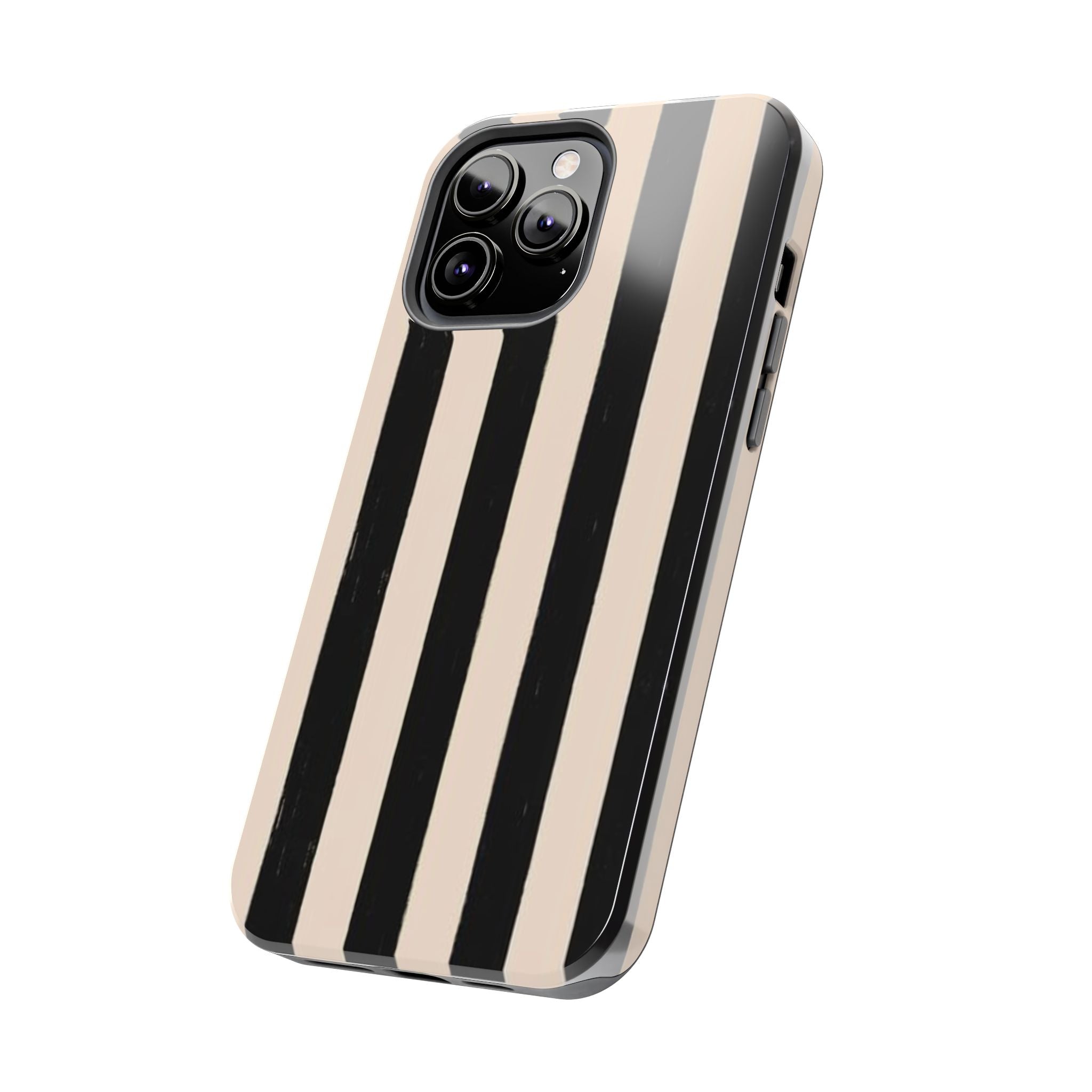 Visionary B&W Striped Iphone Case - Protective Tough Case