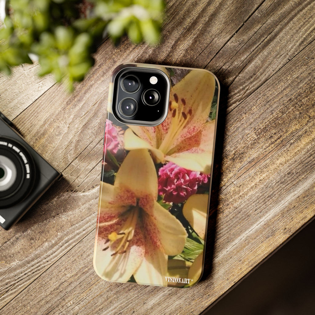 Visionary Golden Bloom Iphone Case - Protective Tough Case
