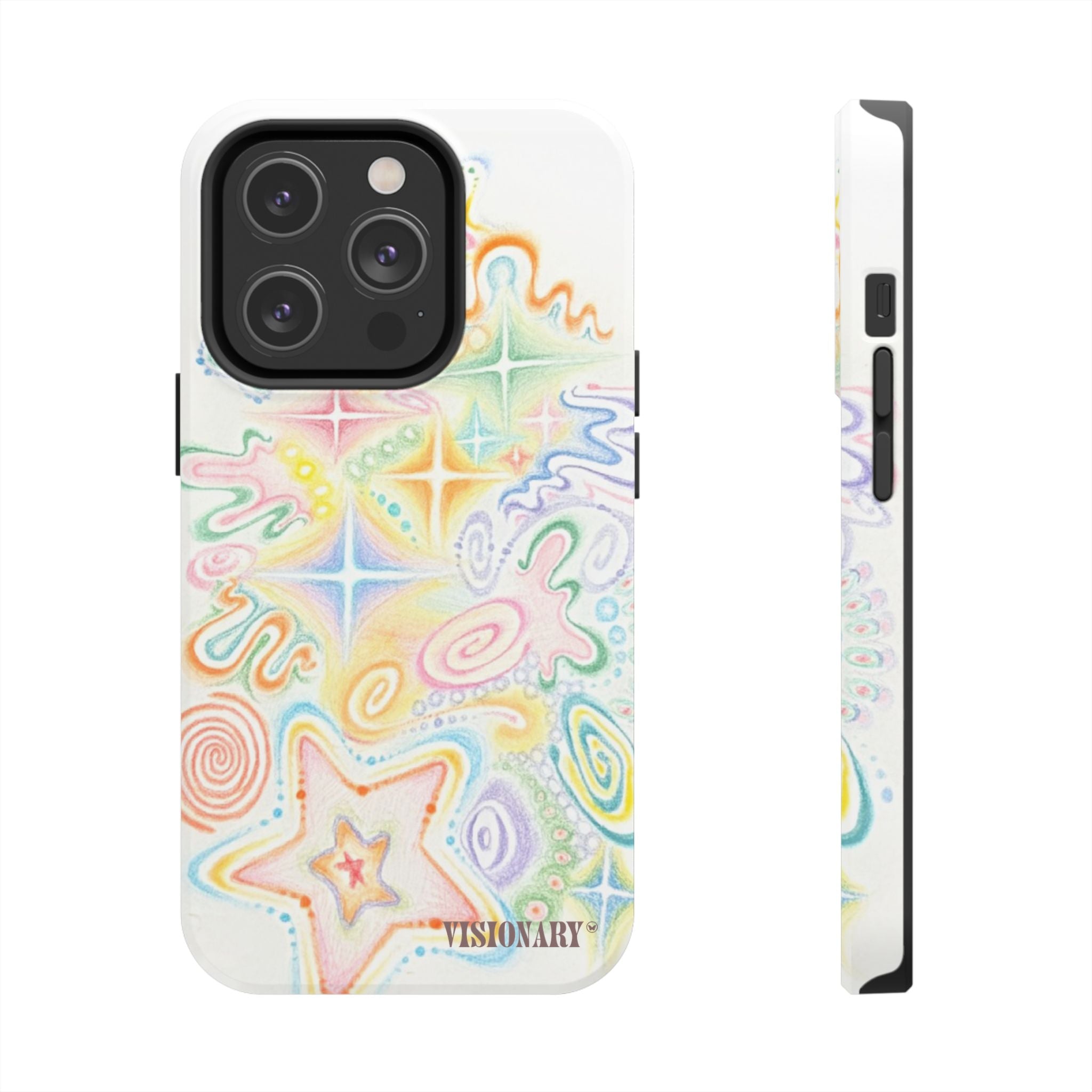 Visionary Doodle Dreams Iphone Case - Protective Tough Case