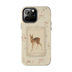 Visionary Floral Fawn Iphone Case - Protective Tough Case