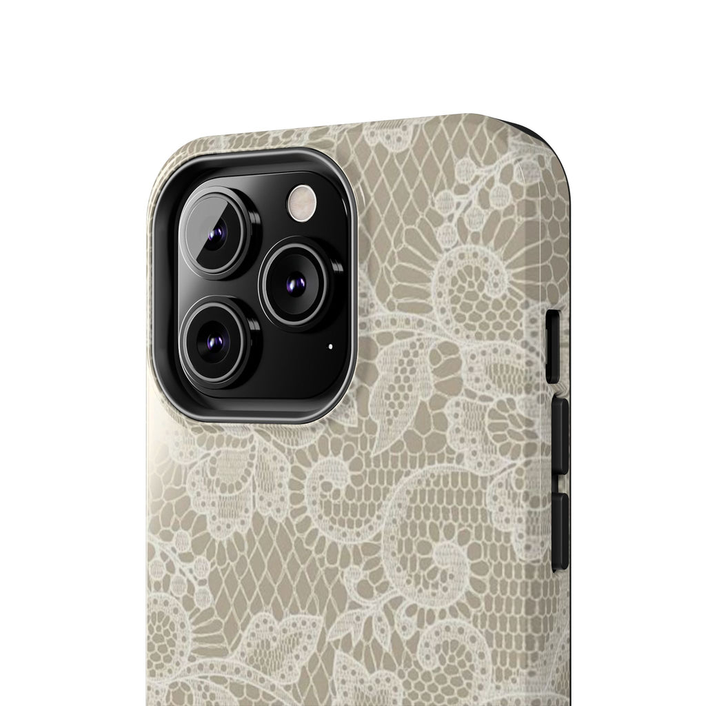 Visionary Chic Lace Iphone Case - Protective Tough Case
