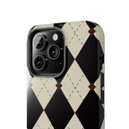 Visionary Classy Checkered Iphone Case - Protective Tough Case