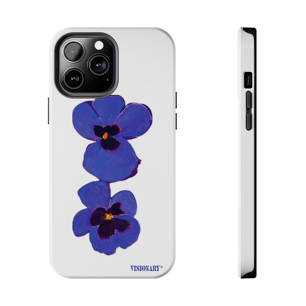 Visionary Twilight Pansies Iphone Case - Protective Tough Case