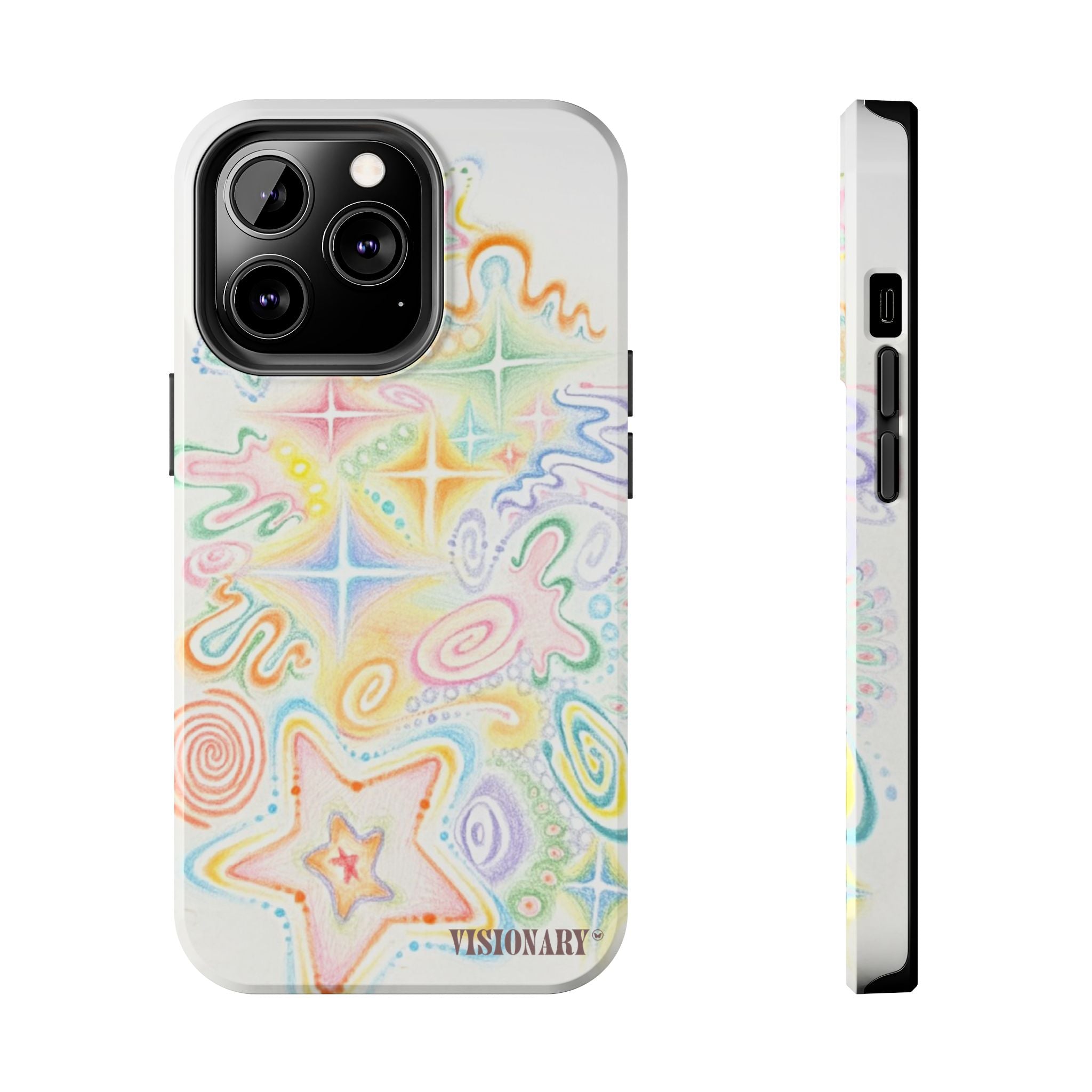 Visionary Doodle Dreams Iphone Case - Protective Tough Case