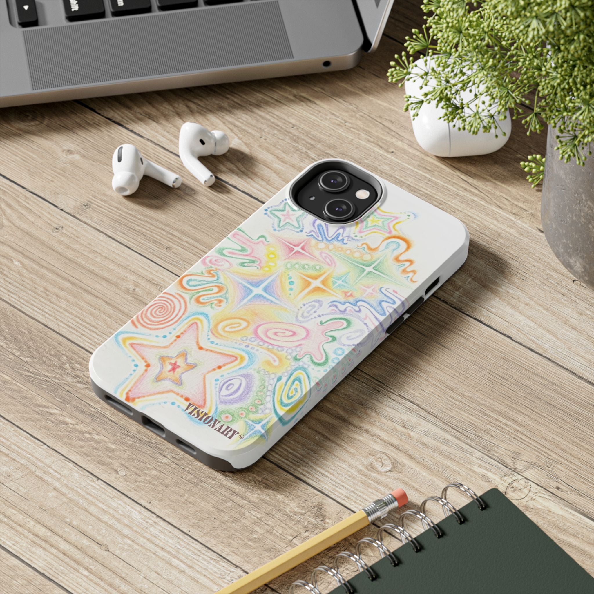 Visionary Doodle Dreams Iphone Case - Protective Tough Case
