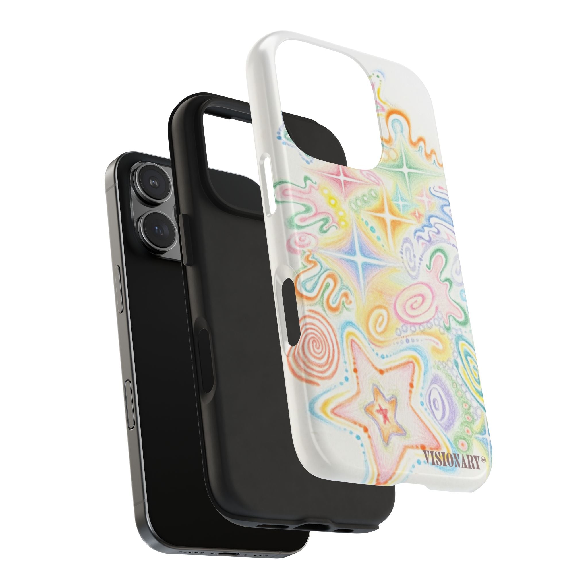 Visionary Doodle Dreams Iphone Case - Protective Tough Case