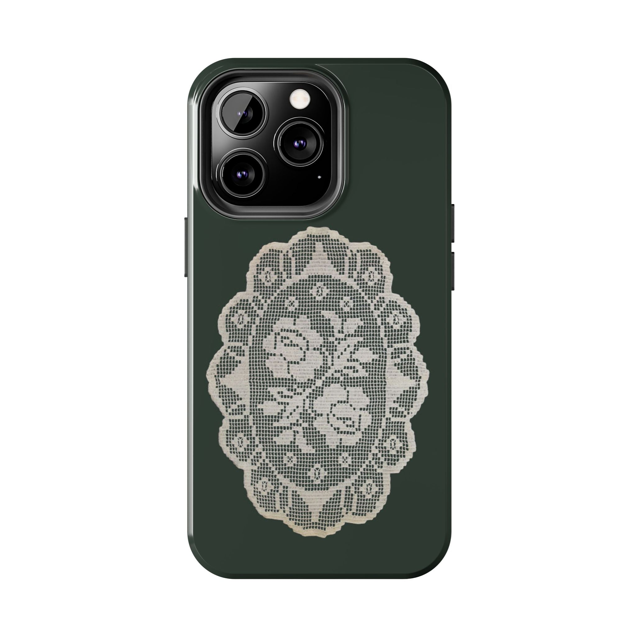 Visionary Floral Crochet Iphone Case - Protective Tough Case
