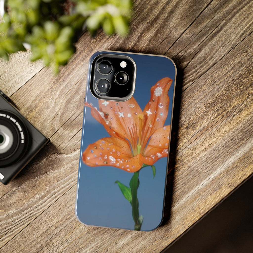 Visionary Dew-Kissed Lily Iphone Case - Protective Tough Case