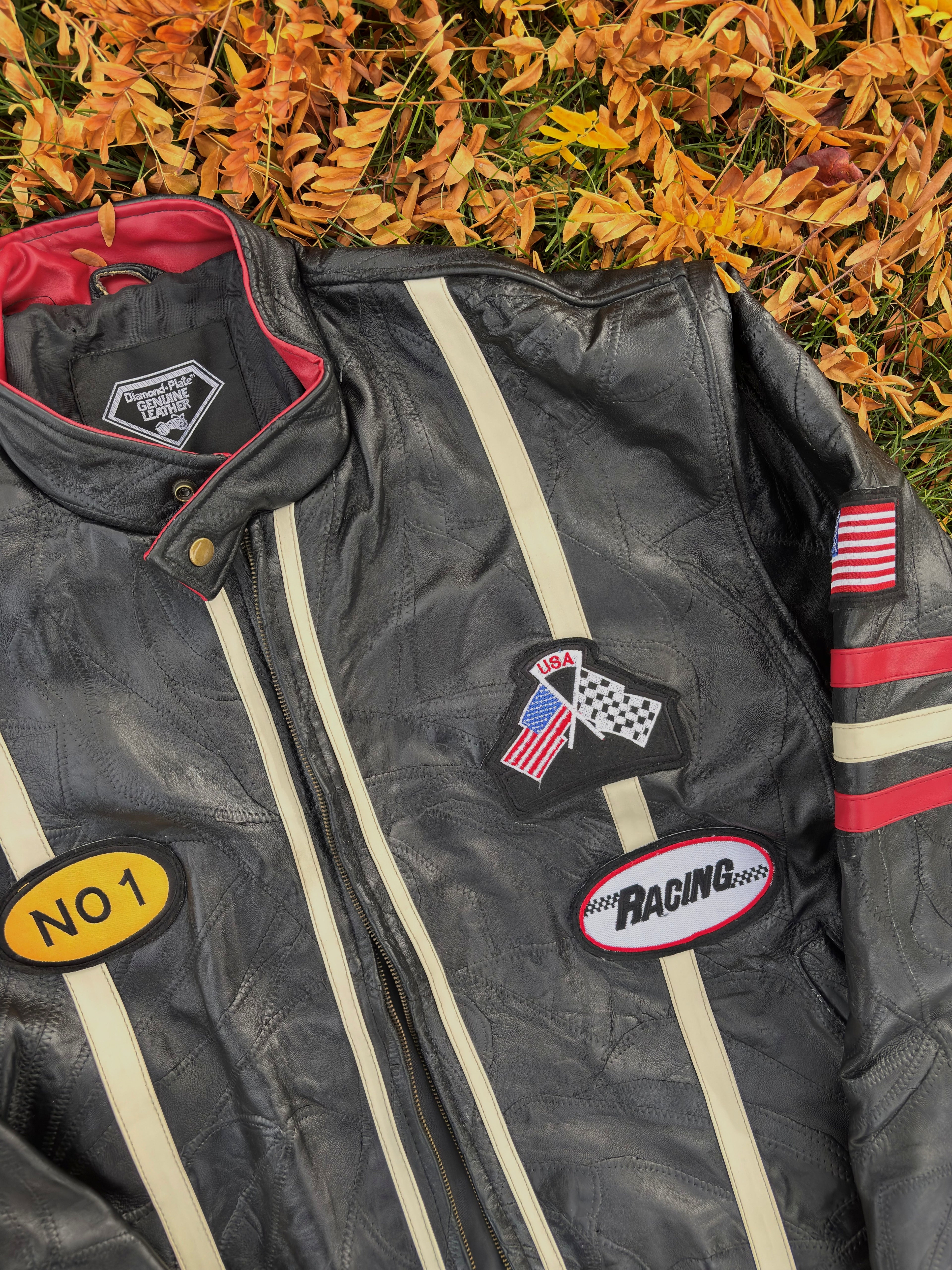 Vintage Leather Racing Jacket